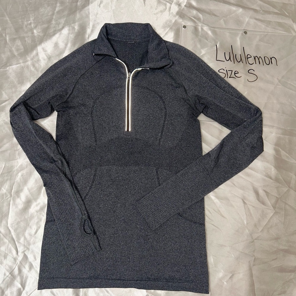 Lululemon Athletica Dark Gray Full-Zip Jacket